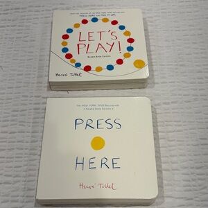 Herve Tullet- Let's Play! & Press Here Board Book Set